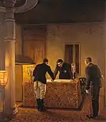 Emperor at Imperial Headquarters by Minami Kunzo