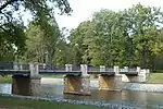 Englische Brücke (Germany in foreground, Poland in background)