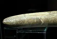 Image 26Possibly the oldest surviving map has been engraved on this mammoth tusk, dated to 25,000 BC, found from Pavlov in the Czech Republic. (from History of cartography)