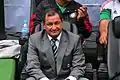 As coach and technical manager of Mexico's national football team during their 11 August 2010 friendly with world champions: Spain