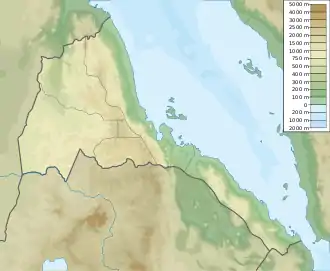 Dahlak Archipelagoأرخبيل دهلكደሴታት ዳህላክ is located in Eritrea