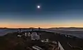 The total solar eclipse diamond ring from ESO's La Silla Observatory on 2 July 2019 at the moment when most of its face is occulted by the moon. Image was taken by Mahdi Zamani by the NTT telescope viewpoint.