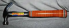 Classic Estwing claw hammer with leather-wrapped handle
