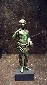Etruscan statuette, from Italy, 3rd to 1st century BC, bronze
