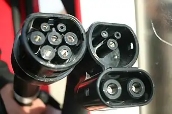 Europe/Worldwide Tesla Supercharger with dual cables: Type 2 for Model S/X and CCS Combo 2 for Model 3