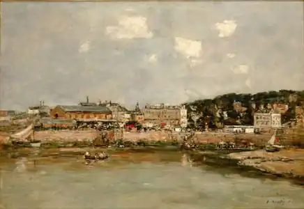 Eugène Boudin. The port of Trouville, 1884.