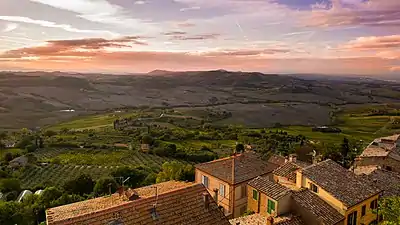 View from the town