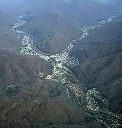 Evarts from the air