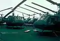 Ex-RVNAF Hueys on deck of USS Midway