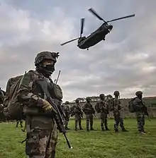 French soldier with a FAMAS rifle.