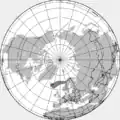 Depiction of the estimated ash cloud at 18:00 UTC on 14 April 2010.