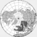 Depiction of the estimated ash cloud at 18:00 UTC on 16 April 2010.