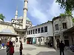 View of the elevated private passage formerly used as sultan's entrance to the mosque