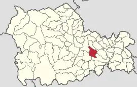 Location in Neamț County