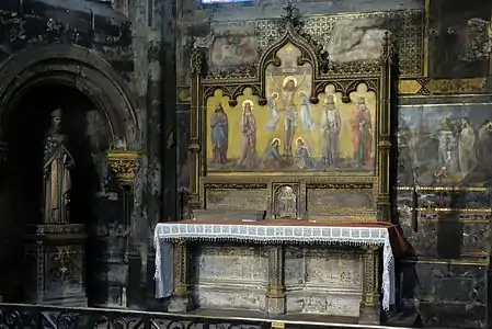 Tomb of Saint Landry of Paris, founder the Hôtel-Dieu, Paris hospital