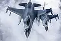 Royal Netherlands Air Force F-16 Fighting Falcons during a Baltic Air Policing deployment (Lithuania, 15 March 2017)
