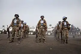 FIB South African infantry units in Sake, Democratic Republic of the Congo