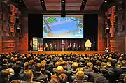 Inside the Brown Auditorium