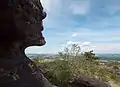 Czorneboh rock formation