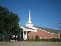 The First Baptist Church is among several houses of worship in Madisonville.