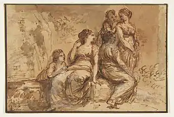 Five Young Women in a Landscape. Metropolitan Museum of Art, New York.