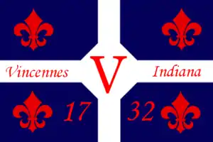 Flag of Vincennes, Indiana