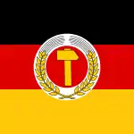 President Standard 1951–1953 (The emblem was already introduced on 12 January 1950, the standard was adopted on 29 January 1951.)