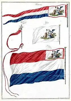 Flags of the Batavian Republic.