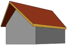 Prow or "flying" Gable roof