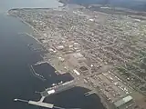 Sept-Îles is the largest city within the provincial riding of Duplessis, located in the Côte-Nord region of Quebec