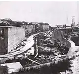 View of Fort Morgan in 1864, after its surrender.