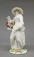"Spring" from a set of the Four Seasons, 1753–1755, .mw-parser-output .frac{white-space:nowrap}.mw-parser-output .frac .num,.mw-parser-output .frac .den{font-size:80%;line-height:0;vertical-align:super}.mw-parser-output .frac .den{vertical-align:sub}.mw-parser-output .sr-only{border:0;clip:rect(0,0,0,0);clip-path:polygon(0px 0px,0px 0px,0px 0px);height:1px;margin:-1px;overflow:hidden;padding:0;position:absolute;width:1px}5+1⁄4 inches (13&nbsp;cm) high