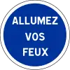 Switch on headlights