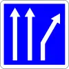 Slip road to right