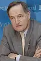 Francis Mer (academic staff) at the IMF in 2003. Former French Minister of Economy from 2002 to 2004. is a French businessman, industrialist and politician. A former alumnus of the École Polytechnique, and of the Mines ParisTech Grande Ecole Engineer School, he is a member of the Corps des mines. He was one of the former president of the steering committee of CNAM.