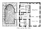 Plan of the Frances F. Palmer House, late 1918. George F. Baker, Jr. later replaced the garden fountain with a triton fountain designed by the sculptor Carl Milles.