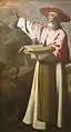 The religious habit of the Hieronymite enclosed monks and nuns is white and includes a brown scapular.