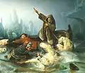 François-Auguste Biard's Fighting Polar Bears (1839)