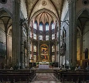 High altar showing Assumption of the Virgin by Titian