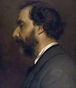 portrait of a dark bearded middle-aged man