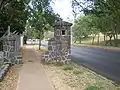 Old entrance gatepost, Waikiki side
