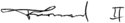 Fuad II's signature
