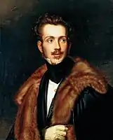 D. Augusto, Duke of Leuchtenberg, circa 1835, oil painting on canvas, 72.2 x 58&nbsp;cm (28 1/3 x 22.1825 in.), collection of The National Portrait Gallery, The Smithsonian Institution