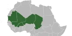Member states of G5 Sahel