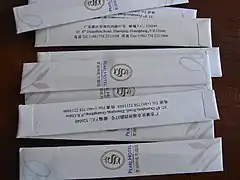 Toothpick's paper packet