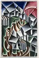 Lyubov Popova, Birsk, 1916, Oil on canvas, 106 × 69.5&nbsp;cm (41.7 × 27.4 in), Solomon R. Guggenheim Museum, New York Gift, George Costakis, 1981 Guggenheim Museum