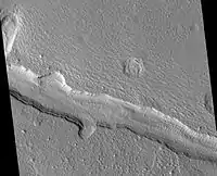 Galaxias Fossae Trough, as seen by HiRISE.  Image in the Cebrenia quadrangle.