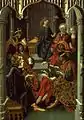 Alphabetic gestures have been discovered in hundreds of medieval and renaissance paintings. The above is from Fernando Gallego's retablo panels, 1480–1488, in Ciudad Rodrigo.