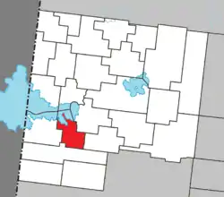 Location within Abitibi-Ouest RCM.