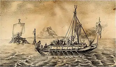 Garay warships in the Sulu Sea, c. 1850